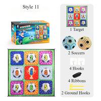 Soccer Ball Game Set for Children Teenager Velcro Balls with Flannel Goals