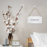 Live Preview Custom Wooden Hanging Plate Horizontal Style 10*5 inches (25*12.5cm)