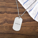 Live Preview Custom Memorial Tiannium Necklace Dog Tag 1PC