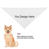 Custom Dog Bandanas Pet Triangle Scarf