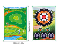 Battle Golf Chipping Practice Indoor Outdoor Game with Different Mat Targets