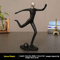 Sport Athletes Statue Resin Ornament Handcraft Figurine Art For Home Garden Patio