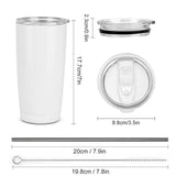 20oz Stainless Live Preview Custom Tumbler