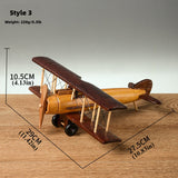 Vintage Wooden Aircraft Model Handmade Wooden Toy for Aviation Fans and Collectors