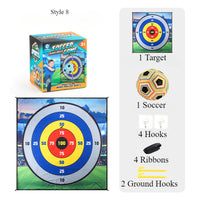 Soccer Ball Game Set for Children Teenager Velcro Balls with Flannel Goals