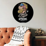 Print on Demand Personalized Aluminum Round Shape Hanger Decor 8x8 Inch