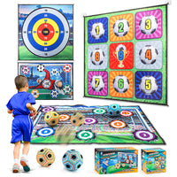 Soccer Ball Game Set for Children Teenager Velcro Balls with Flannel Goals