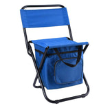 Outdoor Fishing Camping Folding Compact Stool Chair With Cooler Bag