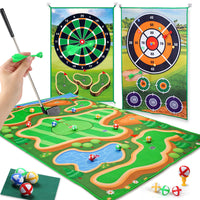 Battle Golf Chipping Practice Indoor Outdoor Game with Different Mat Targets