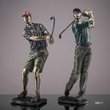 Handmade Resin Golf Statue Crafts Art Figure Decoration for Living Room, Office, and Desktop