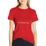 Live Preview Custom Women's Cotton T-shirt Multiple Sizes and Colors