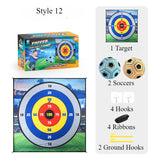 Soccer Ball Game Set for Children Teenager Velcro Balls with Flannel Goals