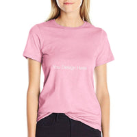 Live Preview Custom Women's Cotton T-shirt Multiple Sizes and Colors