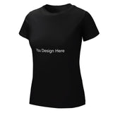 Live Preview Custom Women's Cotton T-shirt Multiple Sizes and Colors