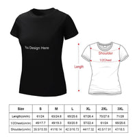 Live Preview Custom Women's Cotton T-shirt Multiple Sizes and Colors