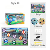 Soccer Ball Game Set for Children Teenager Velcro Balls with Flannel Goals