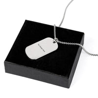 Live Preview Custom Memorial Tiannium Necklace Dog Tag 1PC